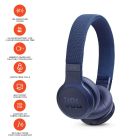 JBL Live 400BT On-Ear Wireless Headphones - Blue