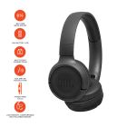 JBL Tune 500BT Powerful Bass Wireless On-Ear Headphones with Mic - Black