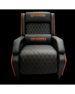 Dragon War GC-016 Gaming Comfort Sofa Leather Finish - Black
