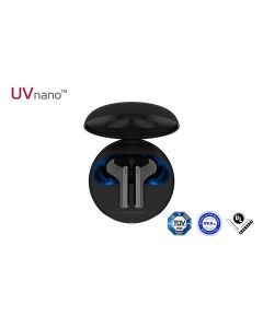 LG TONE Free HBS-FN7 True Wireless Bluetooth Earbuds with UVNano 99.9% Bacteria Free Wireless Charging Case - Black