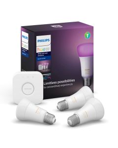 Philips HUE White and Colour ambiance 3-Set Starter Kit E27 A60