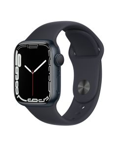 Apple Watch Series 7 GPS, 41mm Midnight Aluminium Case with Midnight Sport Band - Regular(MKMX3AE/A)