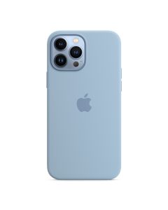 Apple iPhone 13 Pro Max Silicone Case with MagSafe – Blue Fog(MN693ZM/A)