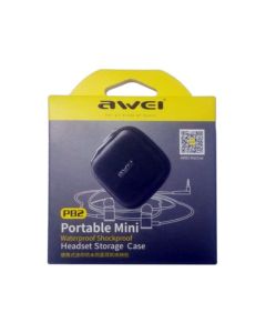 Awei PB2 Portable Mini Headset Storage Case - Black and Orange