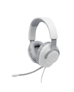 JBL Quantum 100 Wired Over-ear Gaming Headset with a Detachable Mic - White