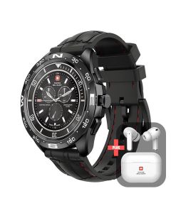 Swiss Military Dom Smart Watch With Silicon Strap Black (SM-WCH-DOM1-S-BLK)