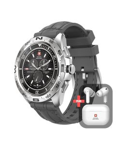 Swiss Military Dom Smart Watch With Silicon Strap Gray (SM-WCH-DOM1-S-GRY)